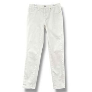 Mossimo White 5-Pocket Zip Fly High Rise Jeggings Crop Denim Jeans Womens 0/25R‎